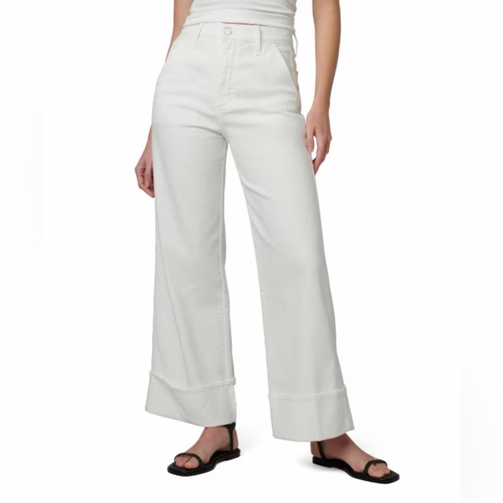 Joe's Jeans White Wide Leg Flare Jeans